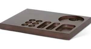 Xanthic Welcome tray Coffee and Tea Mahogany