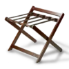 Sienna Luggage rack with back Mahogany