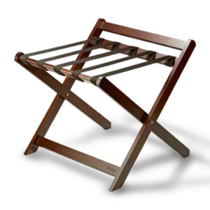 Sienna Luggage rack with back Mahogany