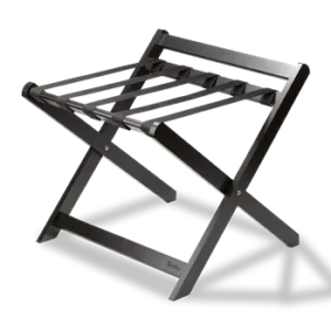 Sienna Luggage rack with back Black